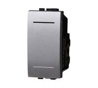 Interruttore Unipolare 1P 1M 16A, Compatibile Con Bticino Living Light, Da 1 Posto Modulo (1 Pezzo, Grigio)