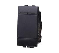 Interruttore Unipolare 1P 1M 16A, Compatibile Con Bticino Living Light, Da 1 Posto Modulo (1 Pezzo, Nero)
