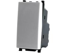 Interruttore unipolare bianco serie T2 Tot Electric 603B