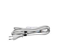 Interruttore unipolare con cavo da 2 metri, capacità 2 A, 250 V, colore bianco. Ideale per i tuoi progetti elettrici, combinando qualità e sicurezza in ogni connessione.