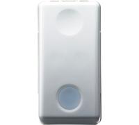 Interruttore unipolare illuminabile Gewiss Top System 16 A bianco Bianco