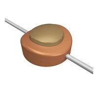 Interruttore unipolare rompifilo a pedale Creative Switch rame satinato - Bronzo