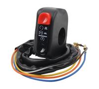 Interruttore Universale Manubrio Scooter, Moto ATV | Interruttore Comando Manubrio Interruttore Moto 7/8" Supporto Manubrio Pulsante Start Stop Kill On Off A 5 Fili