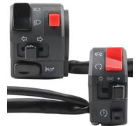 Interruttore Universale Per Manubrio Moto Da 22mm 7/8" Per Indicatori Di Direzione, Fari Fendinebbia E Avviamento Interruttore Del manubrio(1Pair)