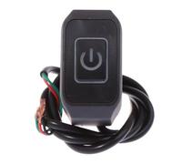 Interruttore universale per manubrio per moto con pulsante di controllo del clacson a luce LED Design impermeabile compatibile con la maggior parte dei modelli di manubrio per uso aftermarket(white)