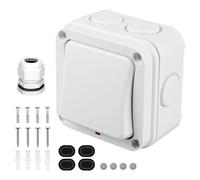 Interruttore universale, resistente alle intemperie, impermeabile, interruttore impermeabile, interruttore della luce, interruttore doppio, interruttore impermeabile Ip66, interruttore singolo,