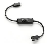 Interruttore USB C on off (10gbps/100w/4k @60hz/0,3 m), cavo USB C con interruttore supporta ricarica/dati/audio/video trasmissione compatibilità con la maggior parte dei dispositivi USBC (smartphone