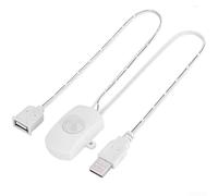 Interruttore USB DC 5V 12V 24V PIR sensore di movimento a infrarossi per il rilevamento del movimento umano in bagni e magazzini (bianco)