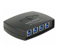 Interruttore USB DeLock 87724 4xUSB-B 1xUSB-A 5000 Gbit/s Nero
