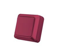 Interruttore va e vieni, interruttore murale bordeaux 1 via, interruttore meccanico murale 86 mm, interruttore standard 10 A, 250 V