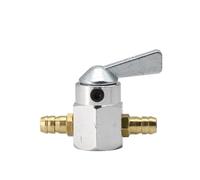 Interruttore valvola carburante moto Rubinetto valvola interruttore benzina serbatoio carburante carburatore moto da 6 mm e 8 mm(8mm silver)
