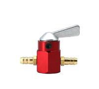 Interruttore valvola carburante moto Rubinetto valvola interruttore benzina serbatoio carburante carburatore moto da 6 mm e 8 mm(6mm red)