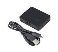 Interruttore video, 4K 1X2 Splitter Switch Switcher Full HD 1080p Video Split 1 In 2 Out Amplificatore Doppio per uffici domestici, data center(Black)