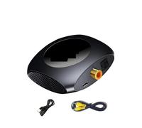 Interruttore video, Convertitore audio da 192 KHz Splitter Adattatore digitale-analogico Ottico coassiale a R/L RCA 3.5 Jack DAC for PS4 per uffici domestici, data center(3)