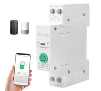 Interruttore Wi-Fi 1P+N intelligente per guida DIN Tuya/Smart Life, telecomando Alexa/Google, timer fai da te, SmartHome, timer