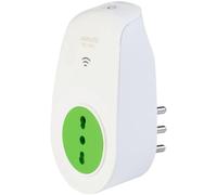 Interruttore Wi-Fi Pro Smart Home con presa bivalente e spina 250 V Bianco