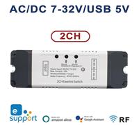 Interruttore WiFi Modulo relè 5V/12V con Telecomando RF433 funziona APP Ewelink