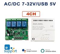 Interruttore WiFi Modulo relè 5V/12V con Telecomando RF433 funziona APP Ewelink