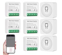 Interruttore Wifi Smartlife, 2.4GHz Interruttore Smart Wifi, Interruttori Intelligente Compatibile con Alexa, Smart Life, Tuya, Interruttori Luce Con timer, 16A, 3500W Mini Smart Switch (8)