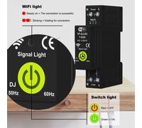 Interruttore WiFi Sovracorrente Regolabile con Misurazione Bidirezionale