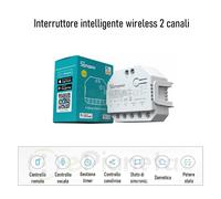 Interruttore Wireless controllo remoto luci porte tapparelle domotica con Alexa