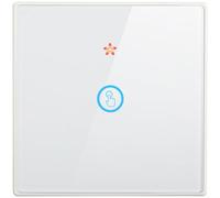 Interruttore wireless per la casa con telecomando RF433, pannello touch capacitivo con vetro temperato, alimentato a batteria tramite cella a moneta, compatibile con vari apparecchi (C)