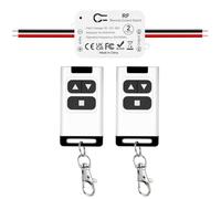 Interruttore wireless per Motori CC, Controllore per Attuatore Lineare 12V 24V 48V 80V CC. Adatto per Tende Elettriche/tende/avvolgibili/Pompe d'Acqua controllo avanti/indietro Include 2 telecomandi