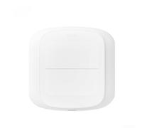 Interruttore wireless per scena zigbee per casa intelligente, controller da parete a doppio pulsante per luci e dispositivi, modulo interruttore ABS a bassa potenza, design compatto bianco, facile
