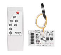 Interruttore Wireless Sensibile Portatile con Telecomando a Luce Solare per Striscia Luminosa a LED, Perlina Lampada, Piccolo Led, Lampadina, Cicalino, Circuito Stampato