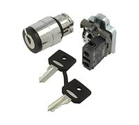 Interruttore XB4BG21: interruttore girevole con chiave asta 22 mm. Pos: 2 NO ...