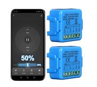 interruttore zigbee tapparelle,Modulo Comando per Tapparelle Elettriche, Controllo Vocale con Alexa e Google Home, Controllo App Smart Life, rele Timer Switch per Persiane Avvolgibili e Tende, 300W