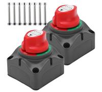 Interruttorez Isolatore Batteriaz,2 Pezzi 12V 24 48V Interruttore Stacca Batteria,Interruttore Di Isolamento Della Batteria,Sezionatore Batteria Per Auto,Yacht,Camper,Camion,Barche