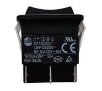 Interruttori a bilanciere serie KEDU HY12-9, interruttori a pulsante per elettrodomestici e dispositivi simili, 125/250V 20A HY12-9-3 (HY12-9-3)