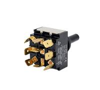 Interruttori a bottone HY29K con 9 contatti stabili 3 bottone di Pin della fase 9 per il cablaggio elettrico domestico di uso