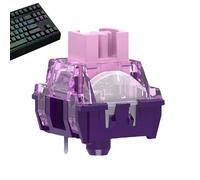 Interruttori a chiave per tastiera, interruttori meccanici viola per tastiera meccanica, feedback tattile per donne e uomini