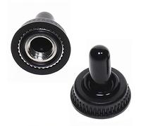 Interruttori a levetta 2 pezzi da 6 mm Interruttore a in miniatura unipolare a doppia mandata Mini cappuccio impermeabile Micro interruttore intelligente Gadget elettronici 6A(Waterproof Cap)