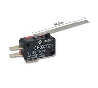 Interruttori a levetta 5PCS Serie V-1C25 Limite corsa Forno a microonde Porta Micro interruttore Cerniera Rullo Leva Momentaneo Azione a scatto 15A 250VAC(V-153-1c25)