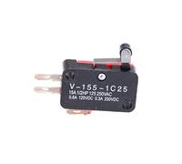 Interruttori a levetta 5Pcs V-155-1C25 Finecorsa SPDT New Micro Short Hinge Roller Leva Interruttore in plastica 15mm a scorrimento (Colore