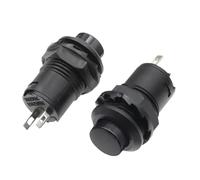 Interruttori a pulsante autobloccanti/momentanei DS228 DS428 Interruttore a pulsante OFF-ON da 12 mm 3 A/125 V CA 1,5 A/250 V CA DS-228 DS-428(Black,SELF LOCKING_1PCS)