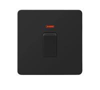 Interruttori a pulsante da parete in acciaio inossidabile nero a doppio comando, dimmer, lampade in stile retrò e prese di corrente domestiche(20A Swicth)