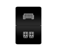 Interruttori a pulsante doppio per auto, adatti per Toyota Landcruiser Prado150 200 HiAce 4Runner Camry Corolla Kluger(Bar work)