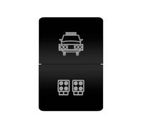 Interruttori a pulsante doppio per auto, adatti per Toyota Landcruiser Prado150 200 HiAce 4Runner Camry Corolla Kluger(Bumper work)