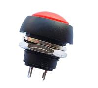 Interruttori a pulsante senza serratura con ripristino automatico rotondo in plastica PBS-33B 2PIN 12mm DC AC 3A/125V 1A/250V(Blue,1pcs)