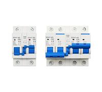 Interruttori ad aria 1P + 1P 2P + 2P MTS AC Dual Power Trasferimento manuale Interblocco Interruttore di isolamento su rotaia Interruttore di disconnessione MCB 40A 63A 1 Pz (Color : 16a, Size : 1P