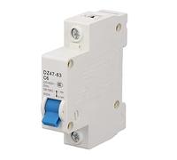Interruttori ad aria 1P Interruttore automatico Montaggio su guida DIN Interruttore elettrico Apparecchiatura di controllo della distribuzione 230V 400V 6A