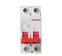 Interruttori ad aria Dz47s 2P Curva 400V 1A - 63A Interruttore automatico for uso domestico 1A 2A 3A 4A 6A 10A 16A 20A 25A 32A 40A 50A63A 1 Pz (Color : 6a, Size : 2P)