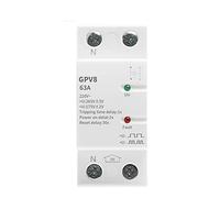 Interruttori ad aria GPV8-63 2Pole Rail Recupero automatico Dispositivo di protezione da sovratensione e sottotensione 40A 63A 80A 220VAC 1 Pz (Color : 40a, Size : GPV8-D 2P 220V)