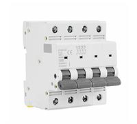 Interruttori ad aria GYM9 4 Poli AC Interruttore Elettrico 80A 100A 125A 4P Larghezza 71.2mm 400V 6KA 1 Pz (Color : 80a, Size : 4 Pole C Curve)