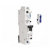 Interruttori ad aria GYR8 Tipo elettronico RCBO 18mm 230V 1P + N 6KA Interruttore automatico corrente residua con protezione da sovracorrente 32A 10mA 30mA 1 pz (Color : 25a, Size : 10mA)