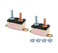 Interruttori ad aria Interruttore automatico 2 pezzi Interruttore automatico reset 50 AMP DC 12V Fusibile Doppia batteria Auto Caravan Barca HD